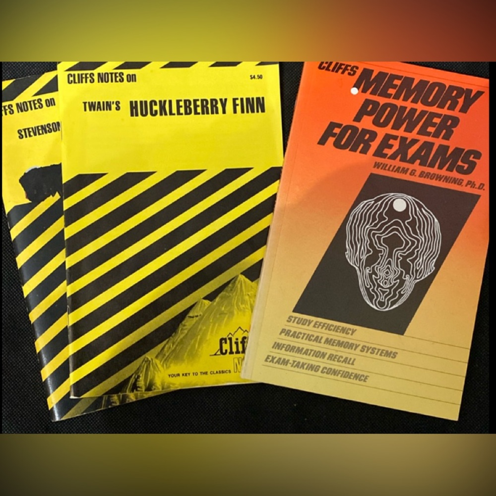 CliffsNotes:Treasure Island & Kidnapped, Huckleberry Finn,Memory Power for Exams